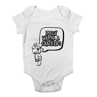 Polly Wanna A Cracker With Pirate Papagei Baby Grow Weste Body Jungen Mädchen
