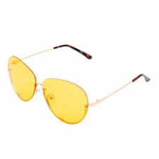 Half Frame Oversize Aviator Sunglasses