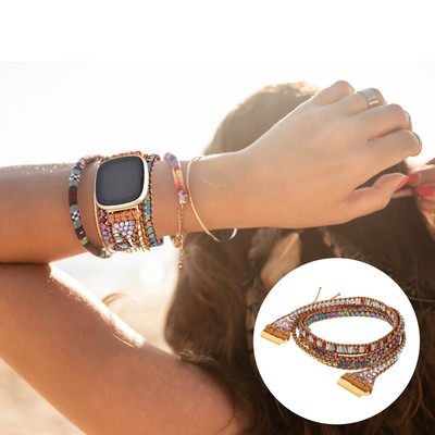  Frau Exquisiter Uhrenarmband-Ersatz Dekoratives Smartwatch-Armband