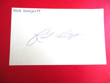 Rick Honeycutt - Autograph on 3