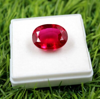 24.00 Ct Shiny Oval Shape Natural Red Ruby EGL Certified Burma Gemstone VVJ864