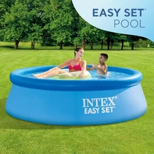 Intex 10-Feet x 30-Inch Easy Set Inflatable Above Ground Swimming Pool