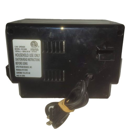Black & Decker SpaceMaker CO100B Affilacoltelli apriscatole sotto armadio nero - Foto 4 di 6