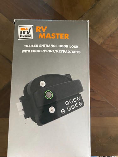 RV Master Trailer Door Lock Fingerprint Keypad Keys Fits 2.75
