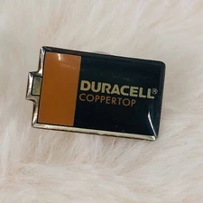 Home Depot Employee Apron Advertising Lapel Pin - Duracell Coppertop Battery