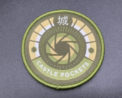 Castle x Grayscale Castle 1:3 Castle Pockets Round EDC Woven Pouch Patch