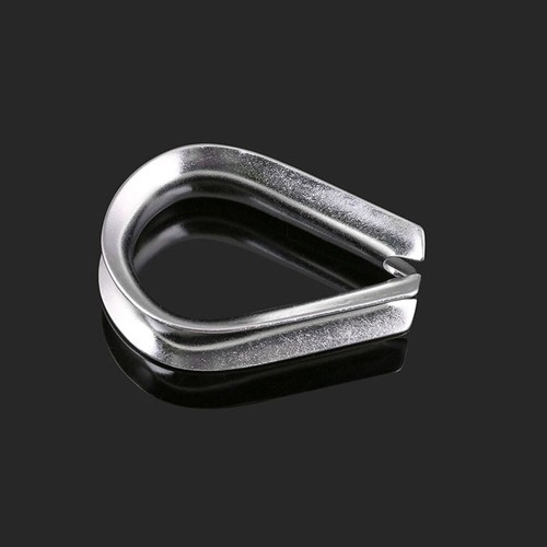 304 Stainless Steel Wire Rope Thimble Cable Eye Eyelet End Loop M1.5 M2