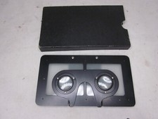  vintage viewer metal lens frame view film eye frames flat stereoscope  