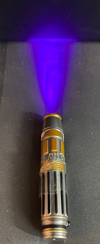 Star Wars Mace Windu Purple Lightsaber Toy 3” Rare