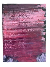 12x16” Original Abstract Fluid Art Colorful Paintings on Canvas.