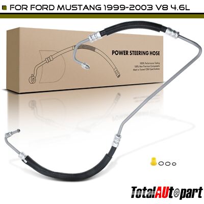 Power Steering Pressure Line Hose For 1999-2003 Ford Mustang V8 4.6L - Direct Fit 2 thumbnail image