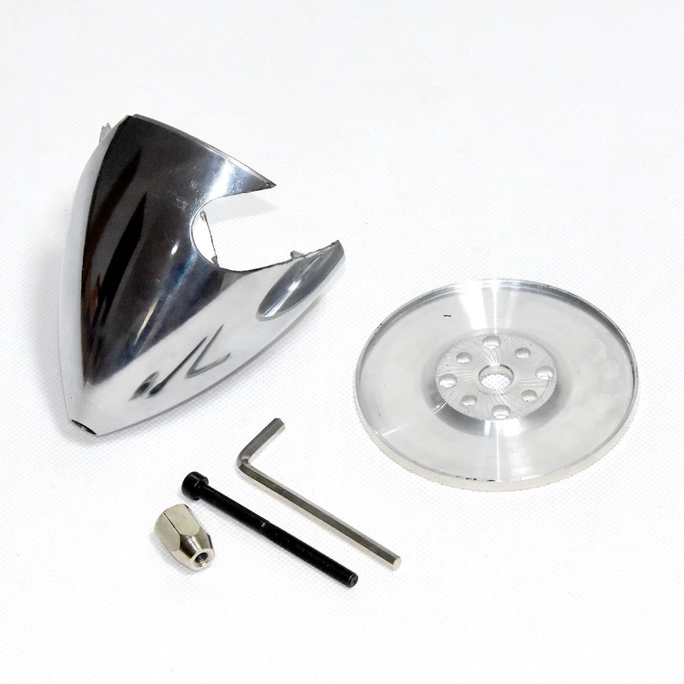 3 Bladed 4in 102mm Aluminum Spinner for 10mm Shaft Gas Engine RC Plane Warbird - Image 3 of 4