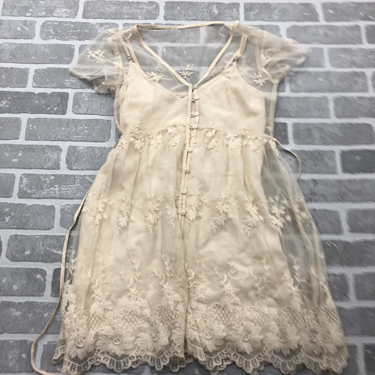 abercrombie and fitch white dress