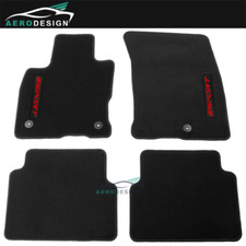 Fits 21-26 Ford Bronco Sport Black Floor Mats Carpet Nylon W Red Sport