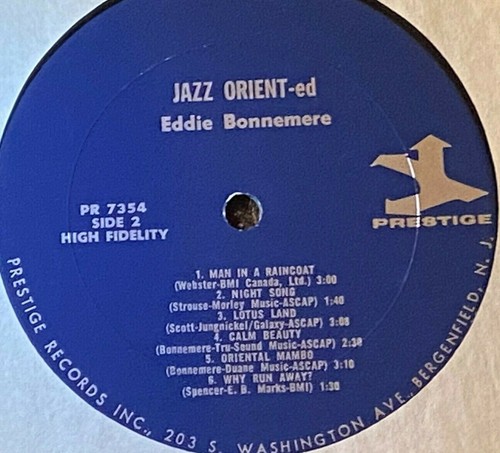 EDDIE BONNEMERE - Jazz Orient-Ed ~ PRESTIGE 7354 {orig} *1964* w/BURRELL - RARE - Picture 5 of 7