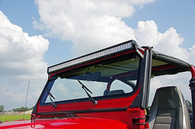 Soportes de parabrisas LED Rough Country 50" para Jeep Wrangler YJ 1987-1995 - 70508 Foto 3 de 3