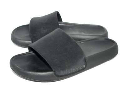 LULULEMON Restfeel Slide Sandal Women Size 6 Black Recovery