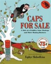 Caps for Sale: A Classic Monkey Trickste- 0064431436, Slobodkina, paperback, new