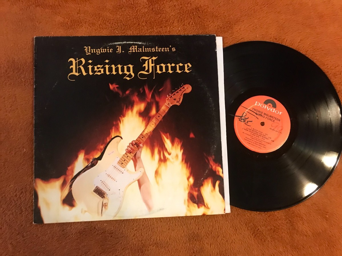 YNGWIE J. MALMSTEEN RISING FORCE VINYL LP 1984 malmsteen's metal