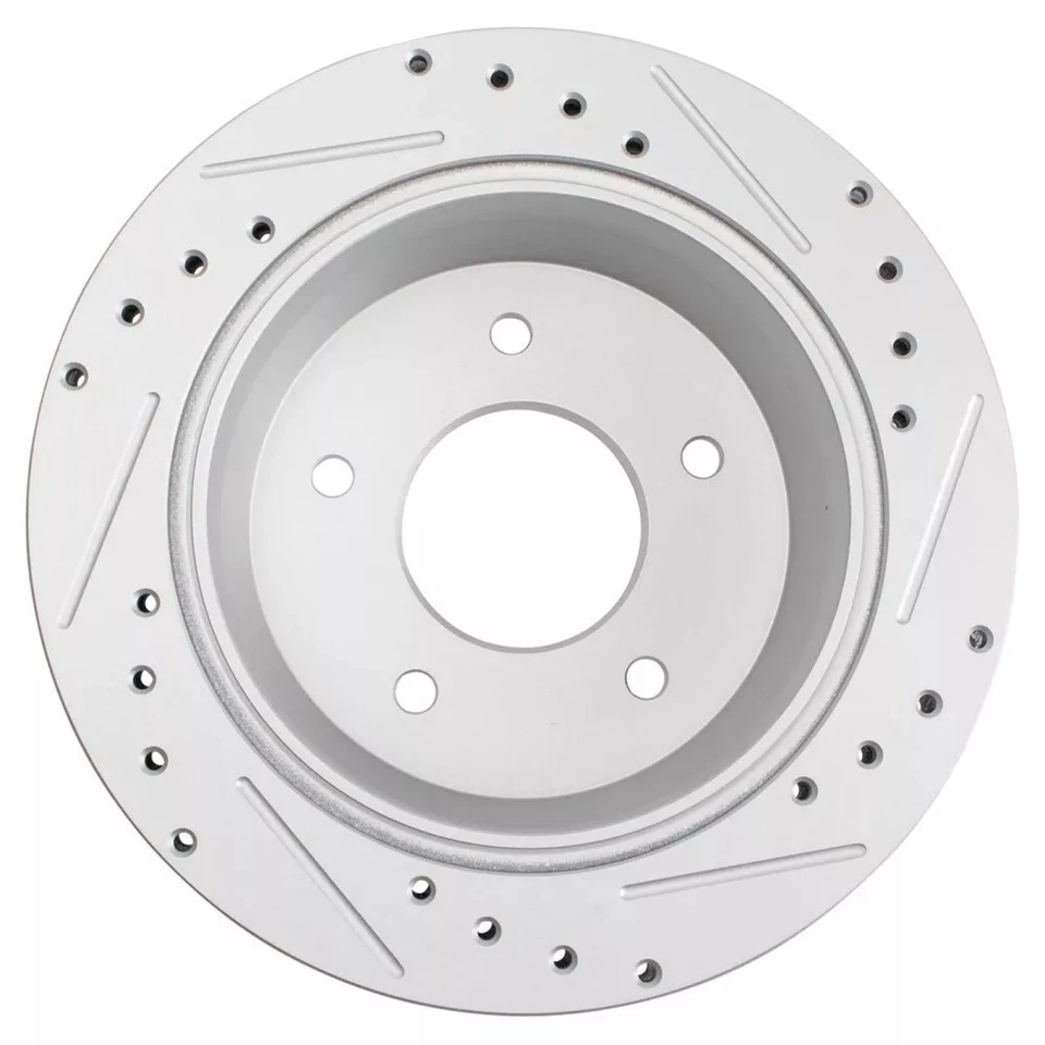 Juego de rotores de freno traseros TRQ nuevos para Chevrolet Caprice Impala 1994-1996 Foto 3 de 4