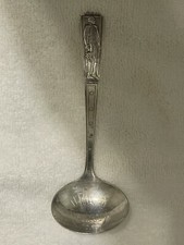 1939 New York World's Fair Souvenir Ladle Spoon Silver Plate NYC