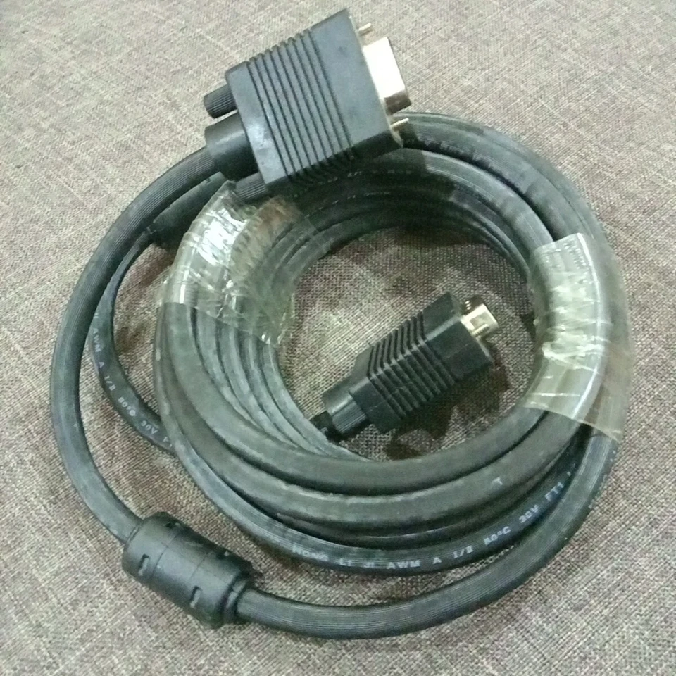 VGA Cable High Quality 5M Male to Male 15Pin - Image 2 of 3