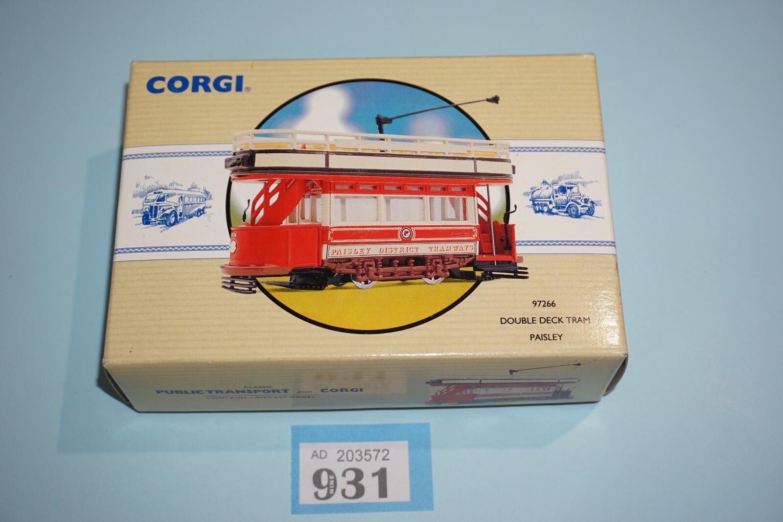 Corgi ダブルデッキトラム Corgi 97266, Double Deck Tram - Free Price Guide & Review
