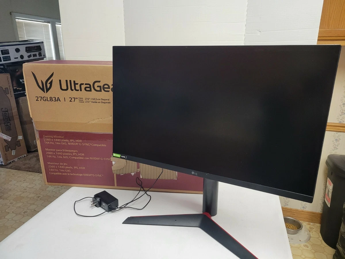 Monitor Gamer LG UltraGear 27″ IPS Full HD 144Hz 1ms GtG, G-Sync