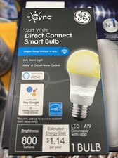 C by GE - Soft White Direct Connect Light Bulb 1 A19 Smart LED Light Bulb   