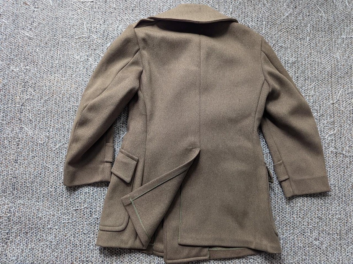 vintage WWII jeep MACKINAW officers 36 us army WOOL peacoat jacket