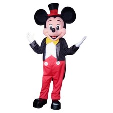 Mickey Mouse Deluxe Mascot Costume Adult Halloween Party Cosplay Dress Mascot