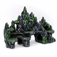 13.78" Extra Large Aquarium Moss Rockery Landscaping Fish Hiding Mountain Cave