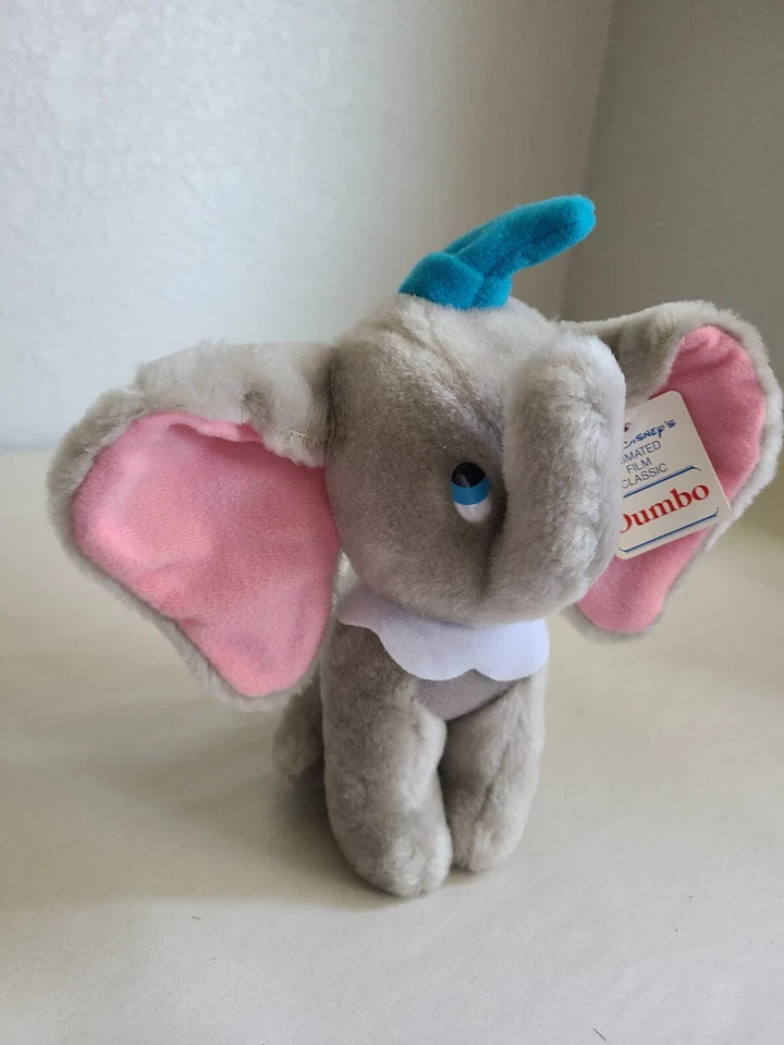 Walt Disney Brown Elephant Pink Ears Dumbo Just Play Plush Stuffed Animal Toy - Image 3 of 4