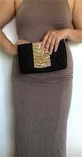 Vintage Metal Mesh Evening Purse Crossbody Clutch Cocktail Bag for Party Formal