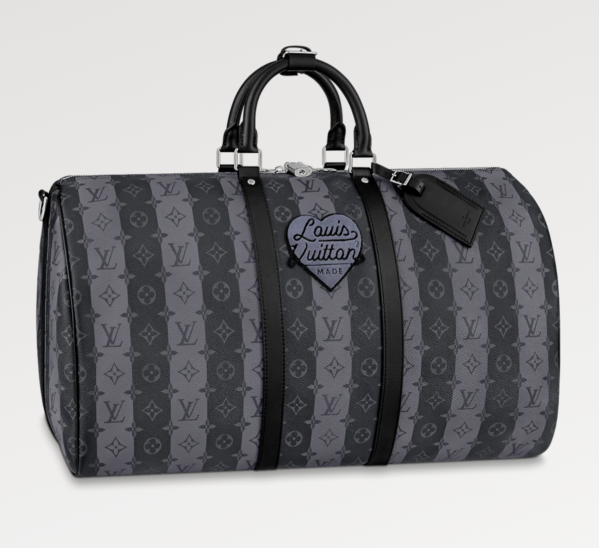 LOUIS VUITTON Keepall Bandoulière 55 Louis Vuitton Keepall Bandouliere 55 Nigo Black Stripe Monogram