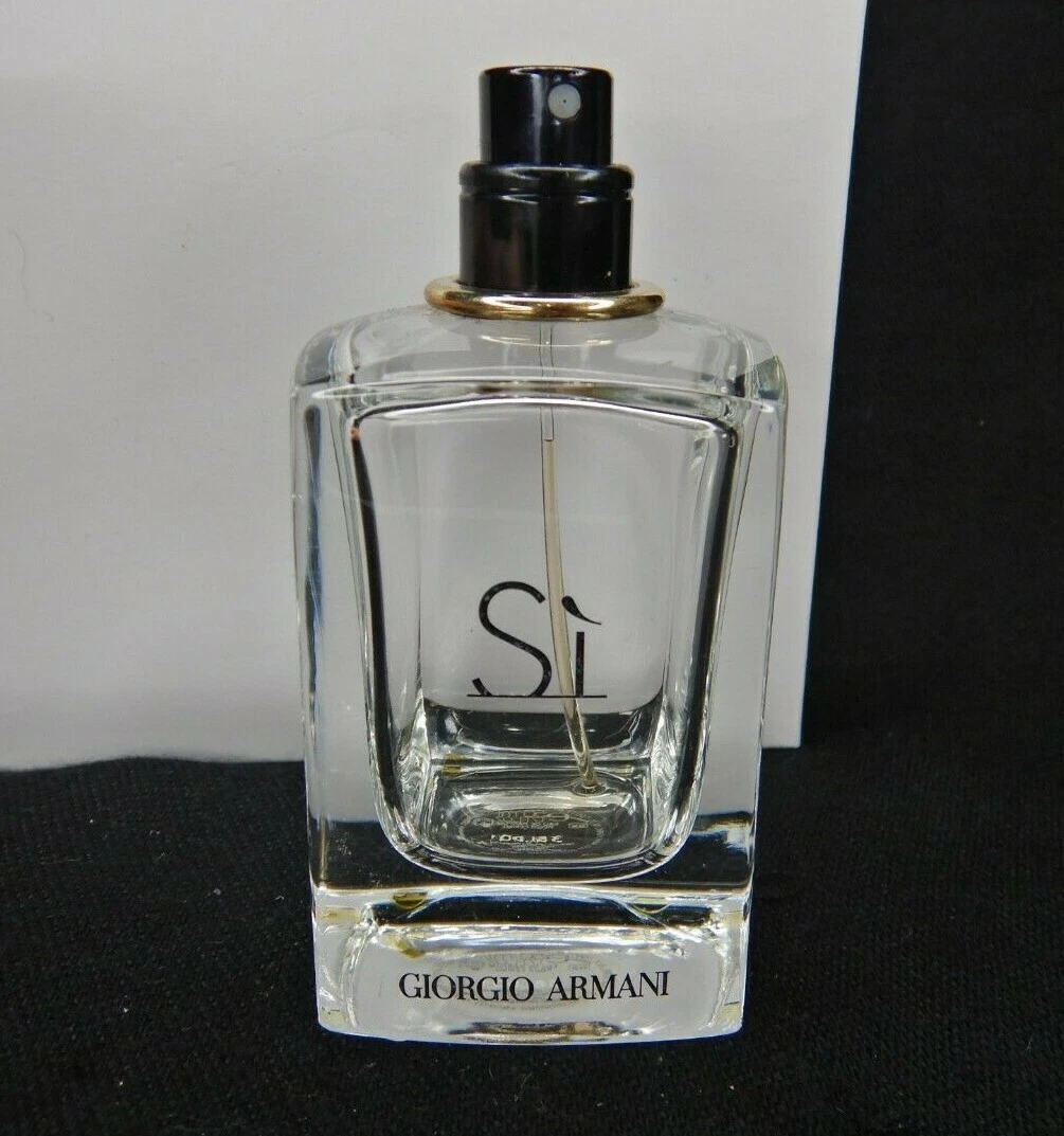EMPTY PERFUME BOTTLE Giorgio Armani Si Eau de Parfum 1.7oz 50ml