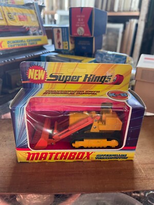 Matchbox Super Kings K-8 Caterpillar Traxcavator In Box Good Condition VERY RARE