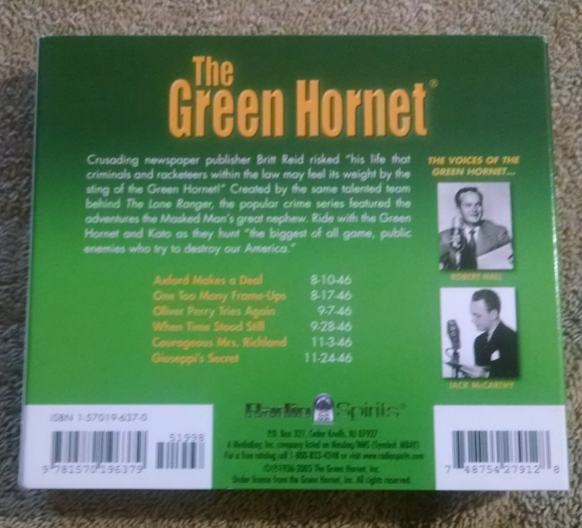 超激レア★帯付き★CD★CANTA ★Green Horn The Green Hornet 3-CD Radio Spirits VG+ | eBay