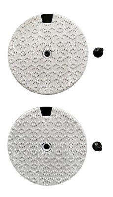 Union Snowboard Bindings Mini Disc Abdeckungen Schrauben Canted Weiß