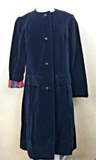 Velvet Coat Vintage 80  s Black Plaid Lining Steampunk Goth California
