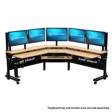 VersaDesk® Foundry Bench® Corner Electric Height Adjustable Standing Desk