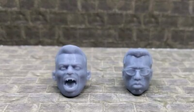 Blade Wesley Snipe's Custom Head Set Marvel Legends Mezco