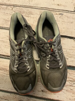 Asics Gel-Nimbus 19 Women's Size 6.5 Gray Green Athletic Sneakers Shoes T750N