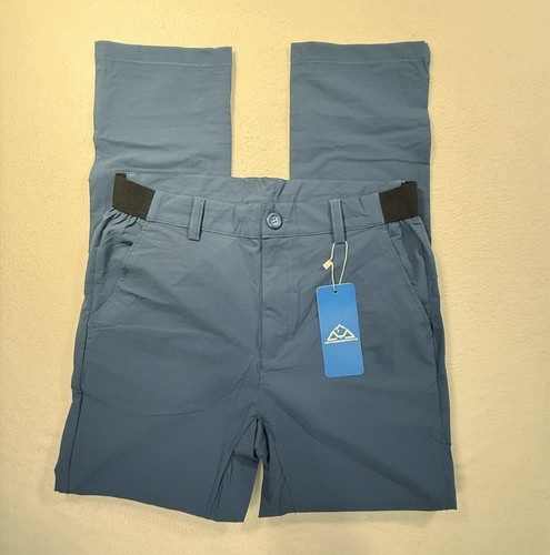OUTDOOR SPORTS MENS HIKING PANTS SLIM FIT WATERPROOF QUICK Dry Blue 30 - Picture 13 of 18