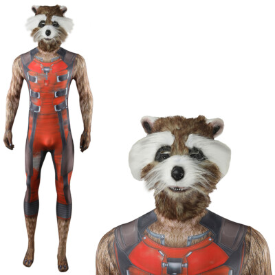 Guardians of the Galaxy Rocket Raccoon Jumpsuit Cosplay Suits Costume Halloween