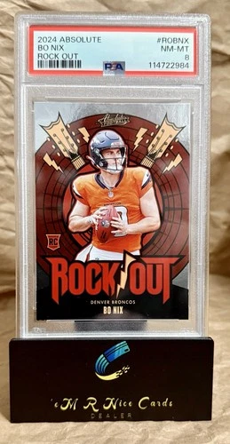 2024 Panini Absolute - Rock Out Bo Nix #RO-BNX ROOKIE CARD