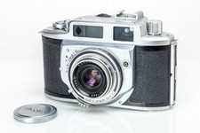 Minolta A-2 35mm Rangefinder Camera w/ Chiyoko Rokkor 45mm f/2.8, case- untested