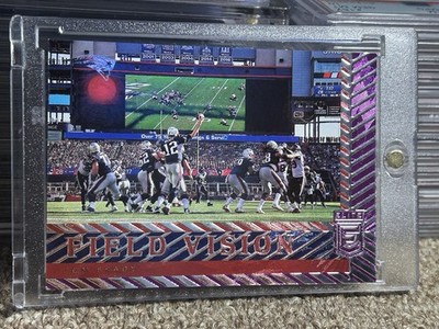 /75 Tom Brady Panini 2018 Donruss Elite Field Vision Purple  #FV-2 Patriots NFL