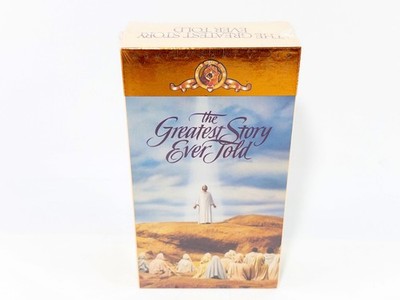 The Greatest Story Ever Told VHS 2-Tape Set, MGM 1990, Factory Sealed, New