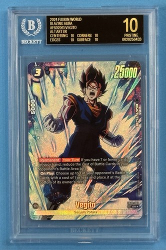 BGS BLACK LABEL 10 Vegito Alt Art SR FB02-061 Dragon Fusion World Blazing Aura